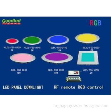 10W RGB LED Panel Light 800LM 180x180 mm RF Remote Control